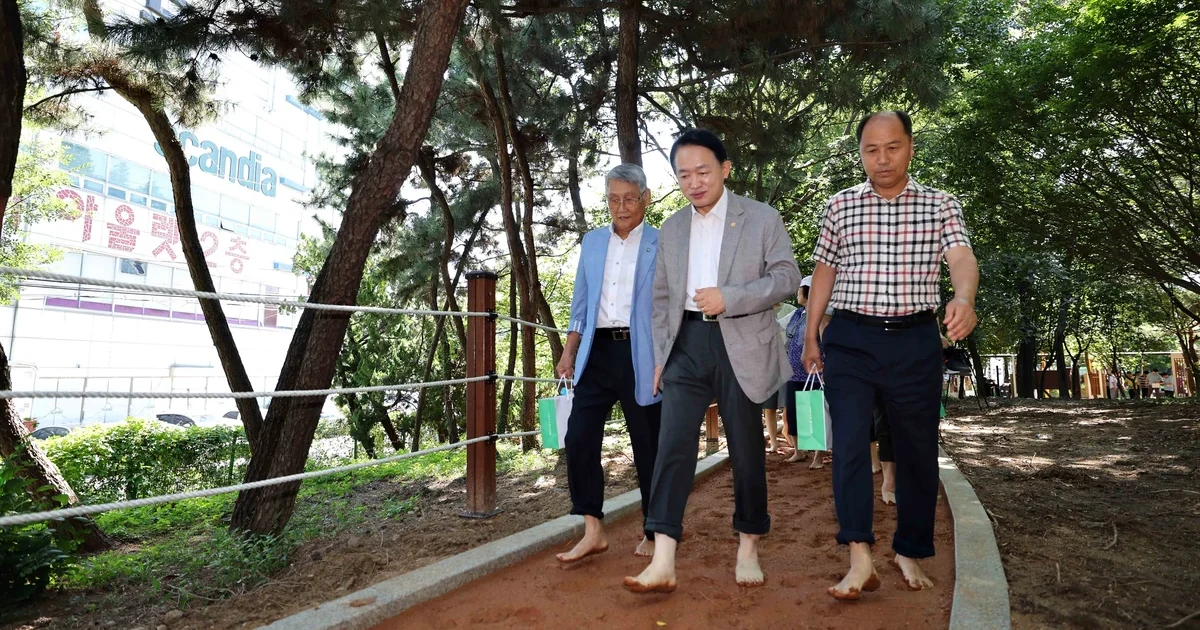 인천교근린공원 맨발 황톳길 참고 사진 · 글 전체 장소의 대표 사진은 아닙니다